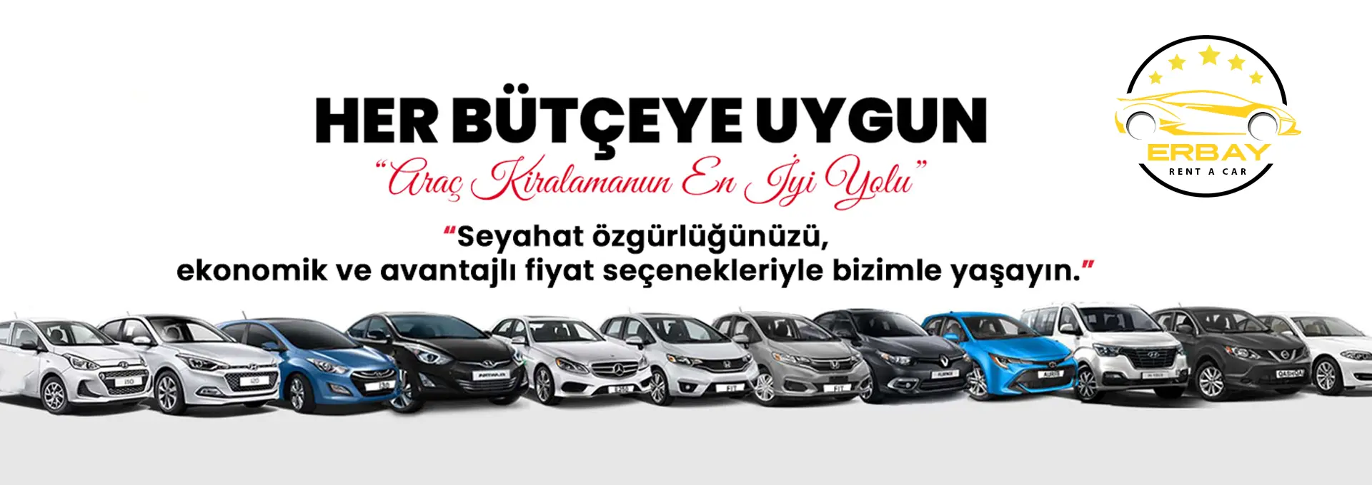 ERBAY REnt a Car Slider -Her bütçeyeu uygun